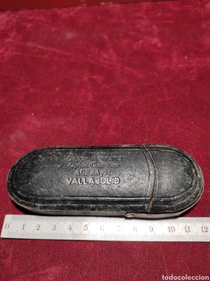 Antig&uuml;edades: Lentes gafas antigua con funda - Foto 2