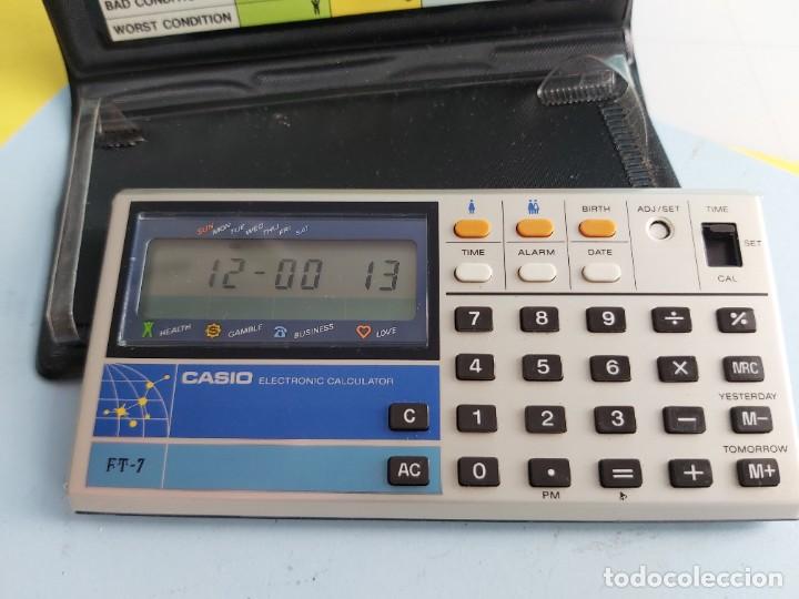 Antig&uuml;edades: ANTIGUA CALCULADORA DE CASIO MODELO FT 7 FORTUNE TELLER - Foto 1