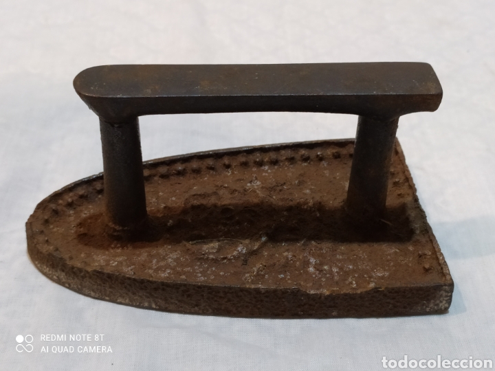 Antigüedades: Antigua plancha de hierro forjado siglo XIX - Foto 2 - 224519612