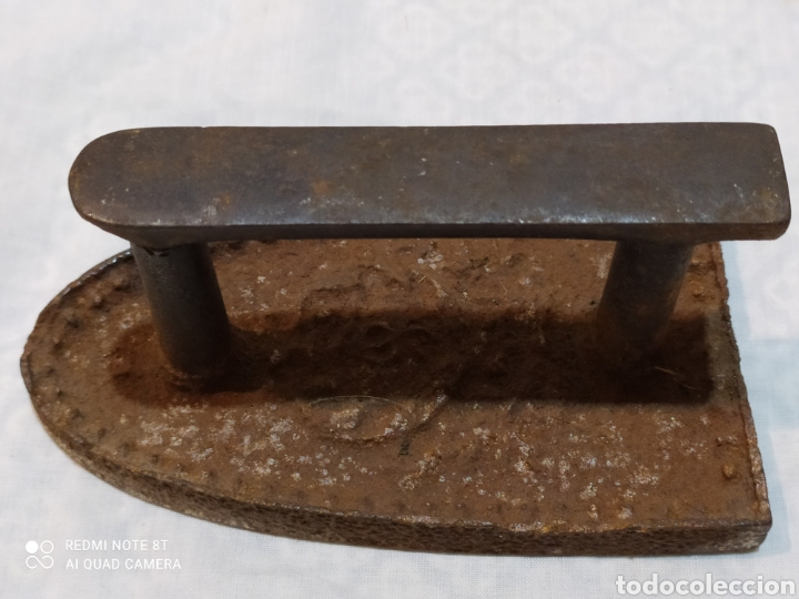 Antigüedades: Antigua plancha de hierro forjado siglo XIX - Foto 3 - 224519612