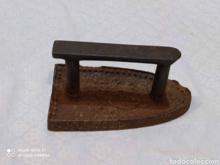 Antigüedades: Antigua plancha de hierro forjado siglo XIX - Foto 4 - 224519612