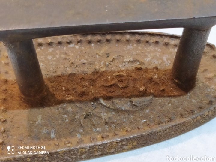 Antigüedades: Antigua plancha de hierro forjado siglo XIX - Foto 6 - 224519612