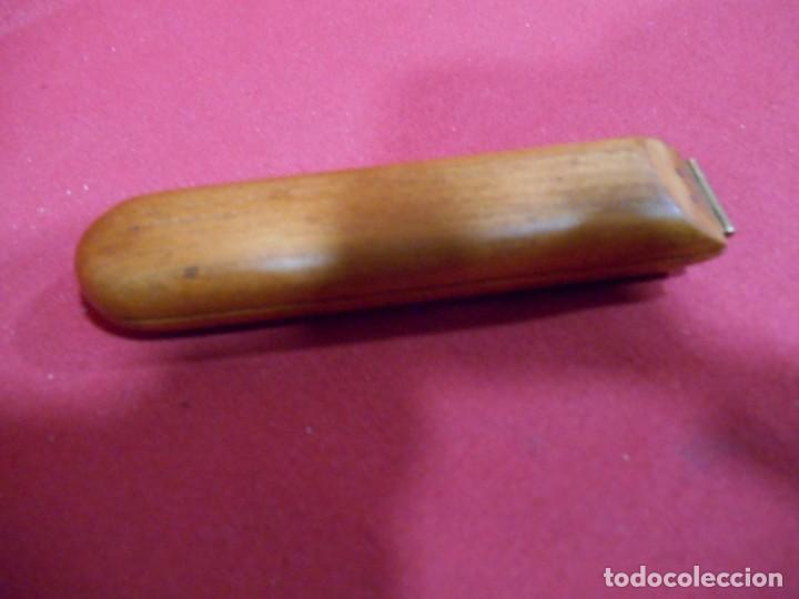 Antig&uuml;edades: ANTIGUO TERMOMETRO DE ESCRITORIO EN ESTUCHE DE MADERA - Foto 5