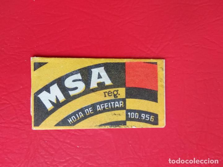 Antig&uuml;edades: ANTIGUA HOJA DE AFEITAR , MSA - Foto 1