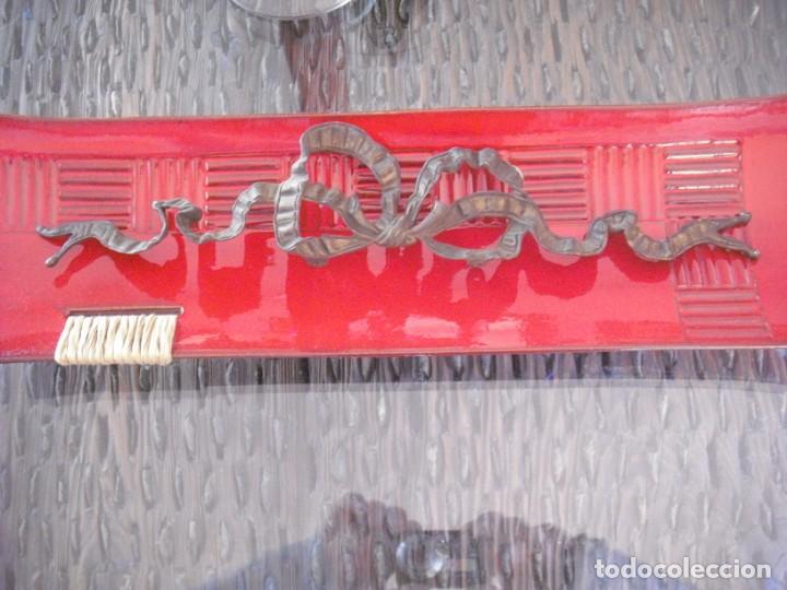 Antig&uuml;edades: ANTIGUA GUIRNALDA DE BRONCE ,37 CMS X 7 - Foto 1