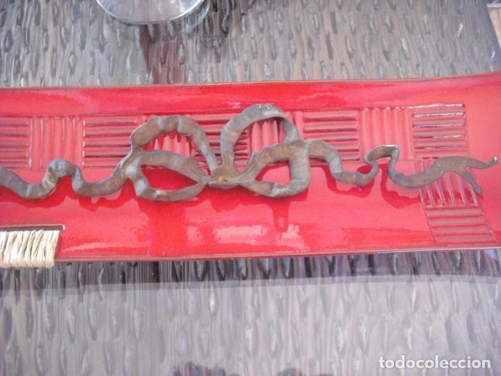 Antig&uuml;edades: ANTIGUA GUIRNALDA DE BRONCE ,37 CMS X 7 - Foto 4