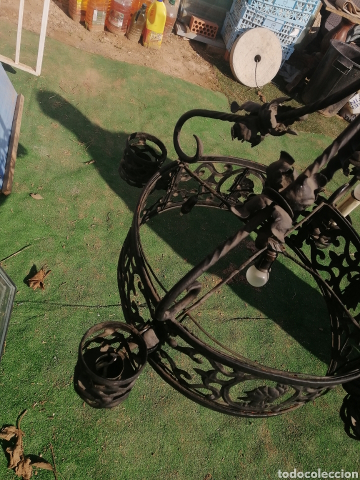 Antig&uuml;edades: Lampara de forja - Foto 4