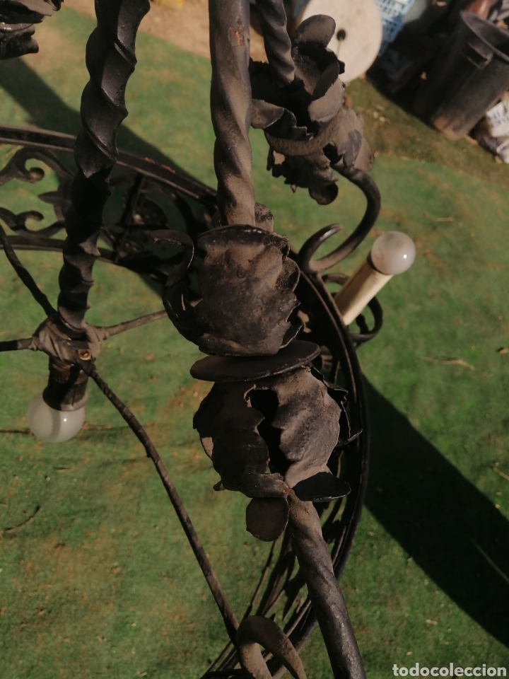 Antig&uuml;edades: Lampara de forja - Foto 6