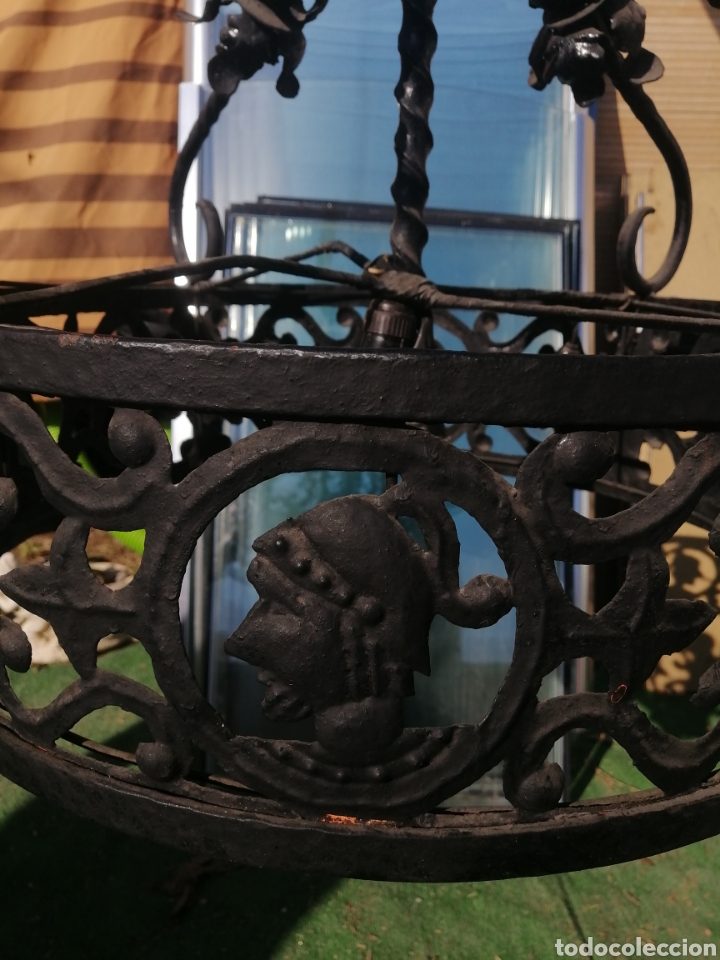 Antig&uuml;edades: Lampara de forja - Foto 9
