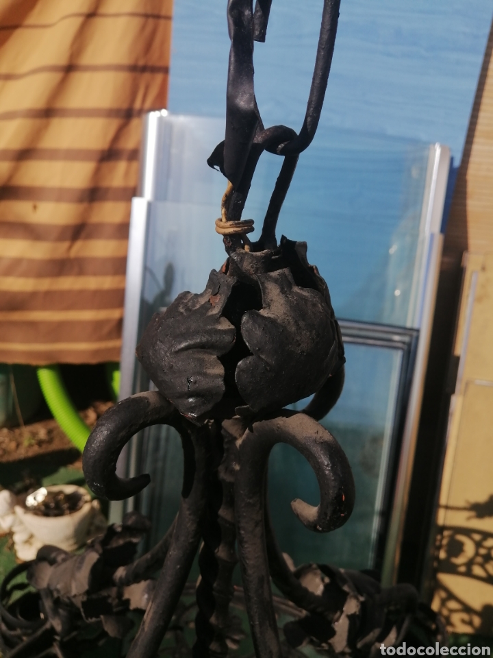 Antig&uuml;edades: Lampara de forja - Foto 10