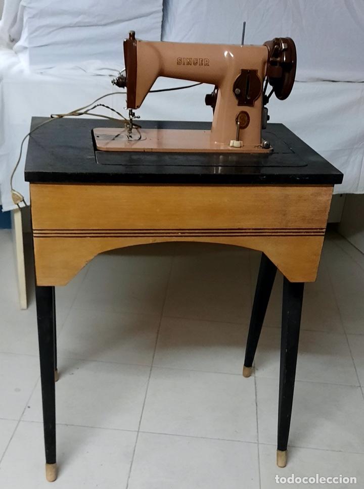mueble maquina coser singer - Compra venta en todocoleccion