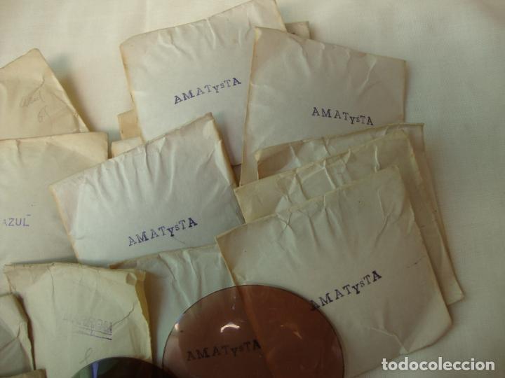 Antig&uuml;edades: lote de cristales de optica - Foto 7