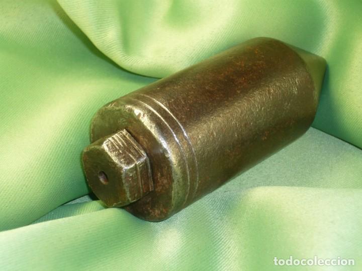 Antig&uuml;edades: Plomada Construcci&oacute;n SIN nuez. Cabeza tornillo roscada. Plumb bob Construction WITHOUT nut. Threaded - Foto 5