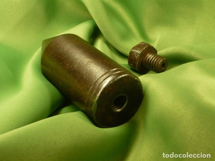 Antig&uuml;edades: Plomada Construcci&oacute;n SIN nuez. Cabeza tornillo roscada. Plumb bob Construction WITHOUT nut. Threaded - Foto 6