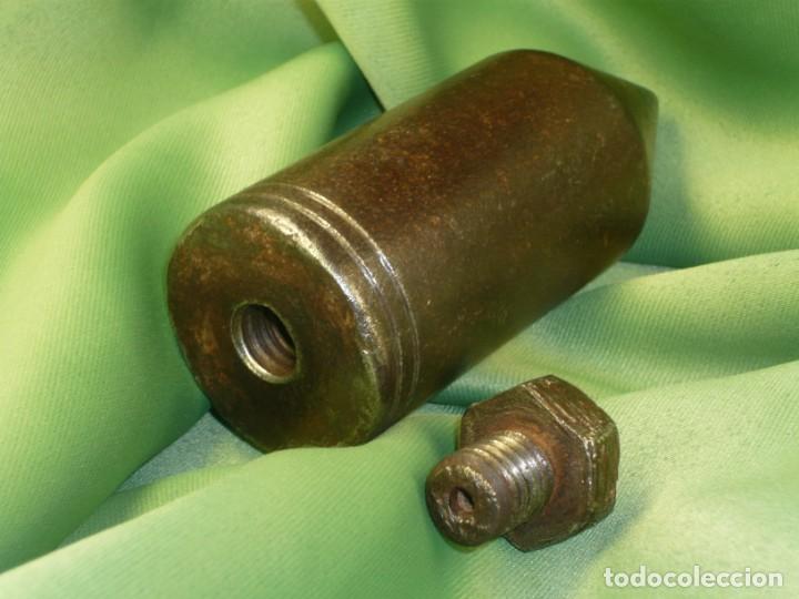 Antig&uuml;edades: Plomada Construcci&oacute;n SIN nuez. Cabeza tornillo roscada. Plumb bob Construction WITHOUT nut. Threaded - Foto 7