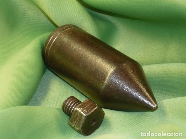 Antig&uuml;edades: Plomada Construcci&oacute;n SIN nuez. Cabeza tornillo roscada. Plumb bob Construction WITHOUT nut. Threaded - Foto 9