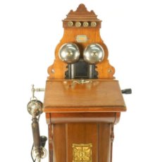Teléfonos: ANTIGUO TELEFONO LOLLAND-FALSTERS AÑO 1906 ANTIQUE TELEPHONE TELEFON SELSKAB. Lote 226963340