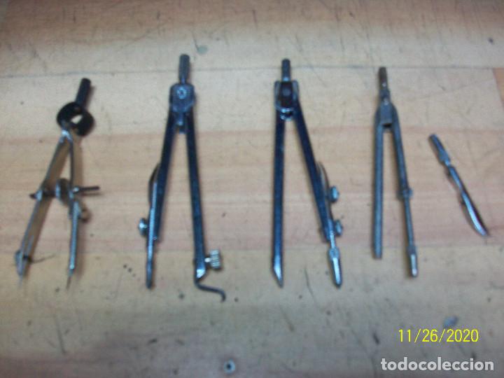 Antig&uuml;edades: LOTE DE 4 COMPASES - Foto 2