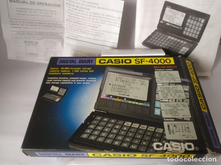 Antig&uuml;edades: CASIO LCD DIGITAL DIARY SF-4000 COMPLETE IN BOX FULLY WORKING 1980s RETRO - Foto 5