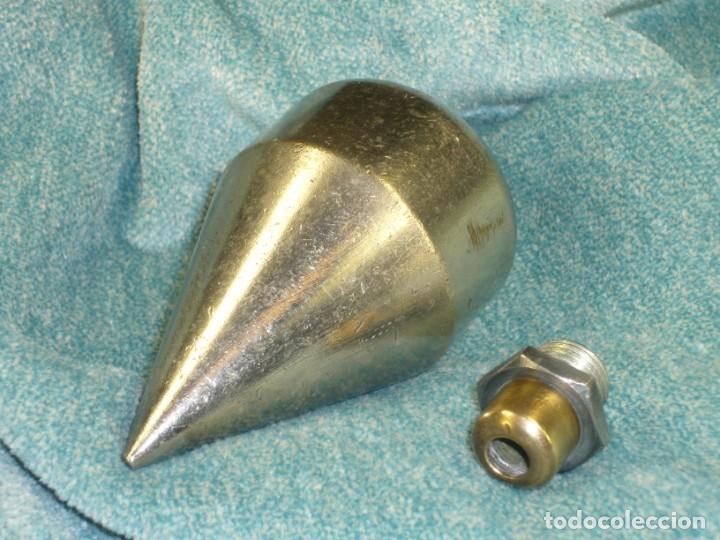 Antig&uuml;edades: Plomada Construcci&oacute;n Sin Nuez. Cabeza tornillo roscada. Plumb bob Construction. Without Nut. - Foto 7