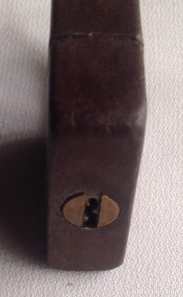 Antig&uuml;edades: CANDADO ANTIGUO DE HIERRO MACIZO MARCA DAMM, SIN LLAVE - Foto 9