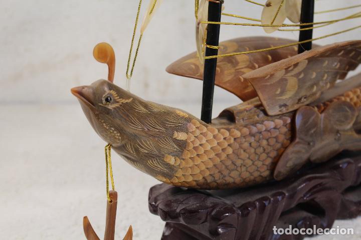 Antig&uuml;edades: barco pajaro con asta de toro - Foto 11