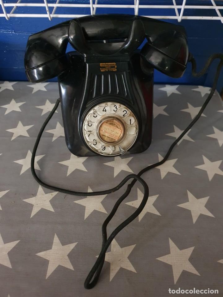 Tel&eacute;fonos: Tel&eacute;fono antiguo negro - Foto 1