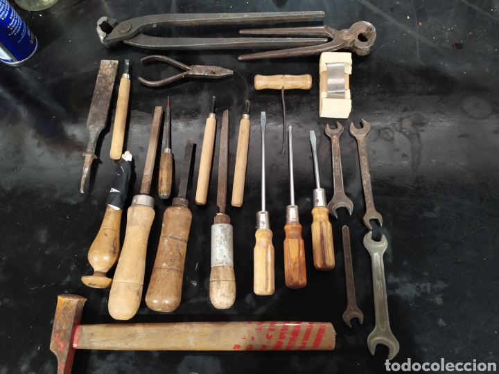 lote, antiguas herramientas de mecanico, berbiq - Compra venta en