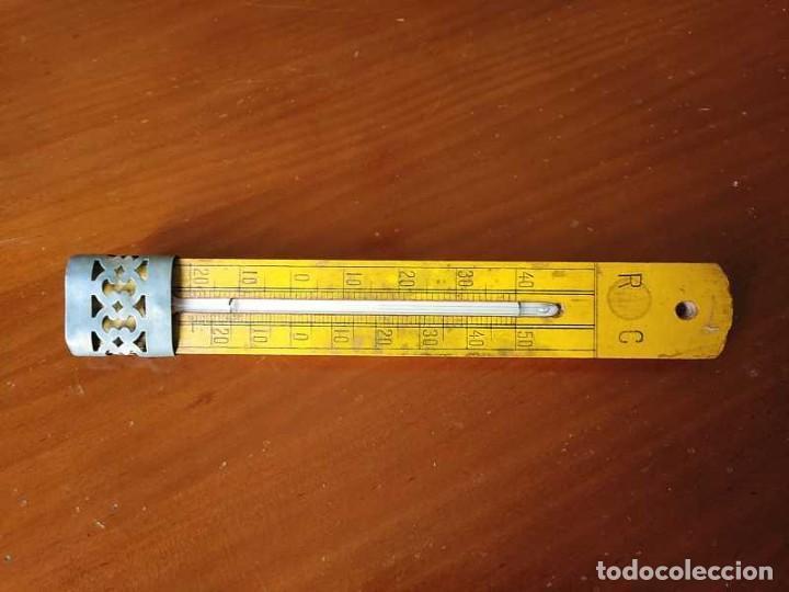 Antig&uuml;edades: TERMOMETRO GRADOS REAUMUR Y CELSIUS - CENT&Iacute;GRADOS - DE LOS A&Ntilde;OS 30 CON BASE DE MADERA. - Foto 24