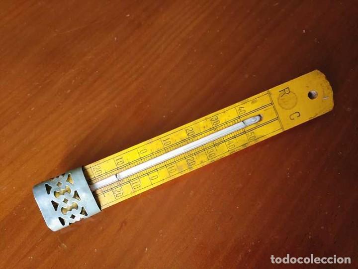 Antig&uuml;edades: TERMOMETRO GRADOS REAUMUR Y CELSIUS - CENT&Iacute;GRADOS - DE LOS A&Ntilde;OS 30 CON BASE DE MADERA. - Foto 25