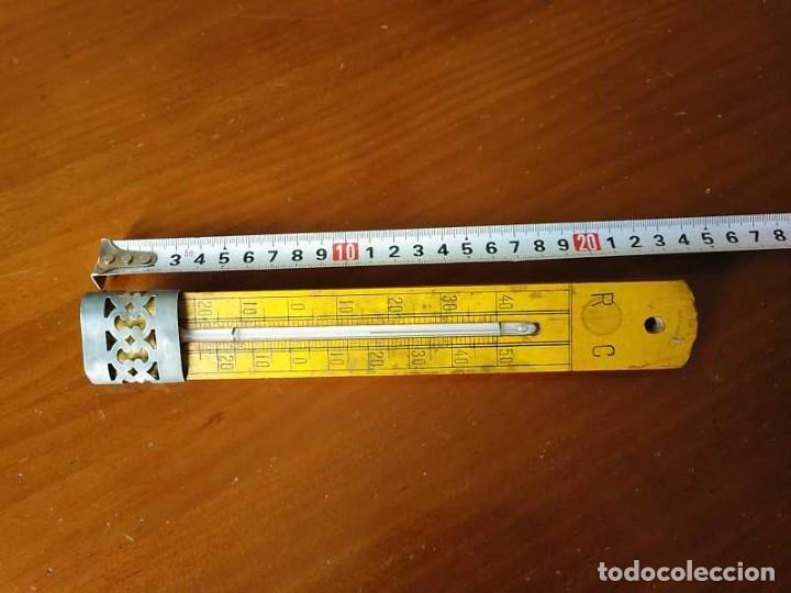 Antig&uuml;edades: TERMOMETRO GRADOS REAUMUR Y CELSIUS - CENT&Iacute;GRADOS - DE LOS A&Ntilde;OS 30 CON BASE DE MADERA. - Foto 26