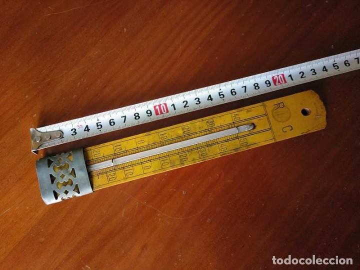 Antig&uuml;edades: TERMOMETRO GRADOS REAUMUR Y CELSIUS - CENT&Iacute;GRADOS - DE LOS A&Ntilde;OS 30 CON BASE DE MADERA. - Foto 27