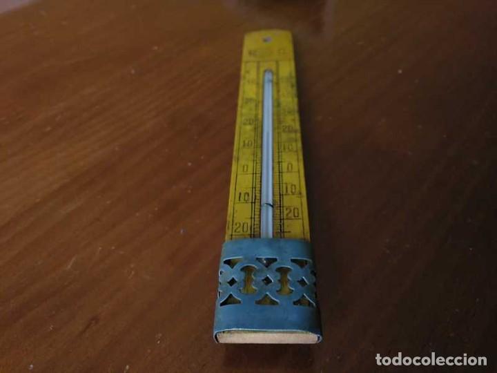 Antig&uuml;edades: TERMOMETRO GRADOS REAUMUR Y CELSIUS - CENT&Iacute;GRADOS - DE LOS A&Ntilde;OS 30 CON BASE DE MADERA. - Foto 46