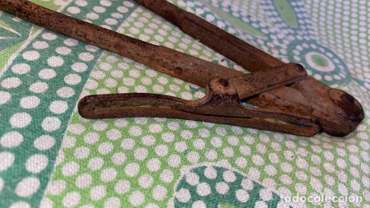 Antig&uuml;edades: COMPAS ANTIGUO DE HIERRO DE FORJA CURIOSO 17 CMS. DE LONGITUD - Foto 2