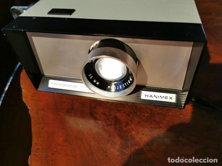 Antig&uuml;edades: PROYECTOR DE DIAPOSITIVAS HANIMEX ANORAMA 300 FUNCIONANDO - Foto 5