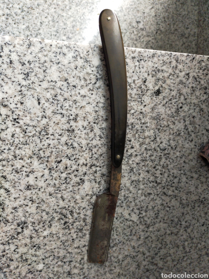 Antig&uuml;edades: Cuchilla de afeitar cuchiller&iacute;a blanco - Foto 2