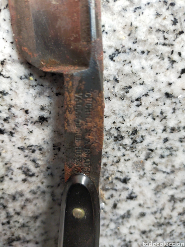 Antig&uuml;edades: Cuchilla de afeitar cuchiller&iacute;a blanco - Foto 3