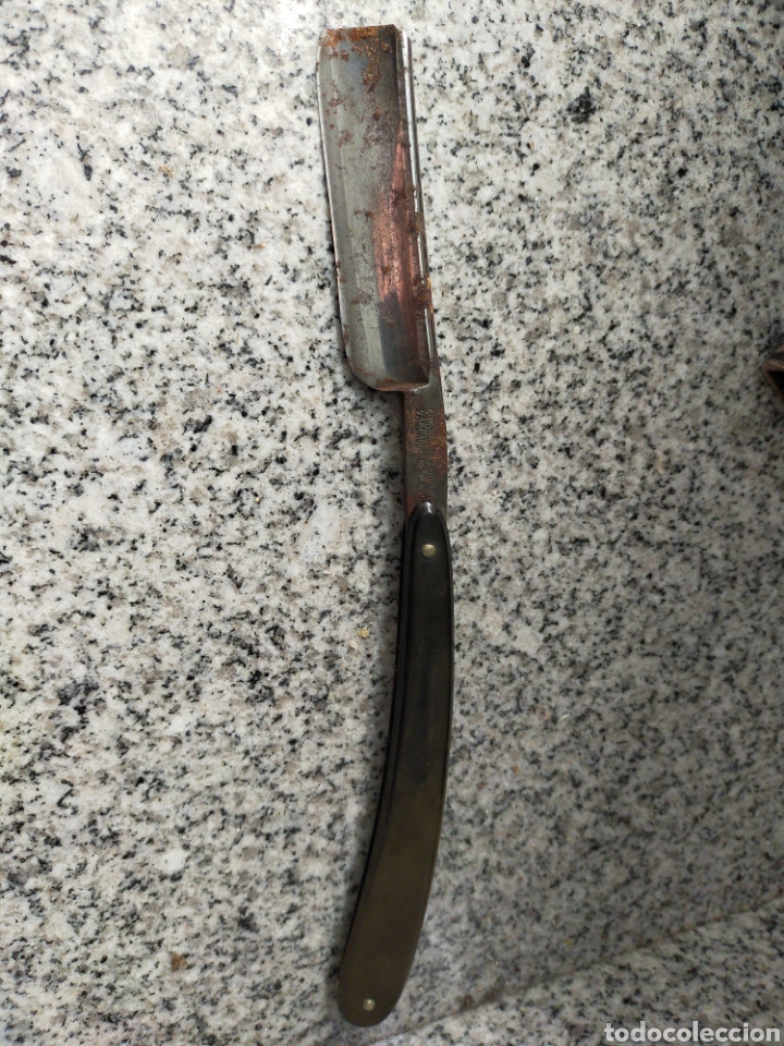 Antig&uuml;edades: Cuchilla de afeitar cuchiller&iacute;a blanco - Foto 1