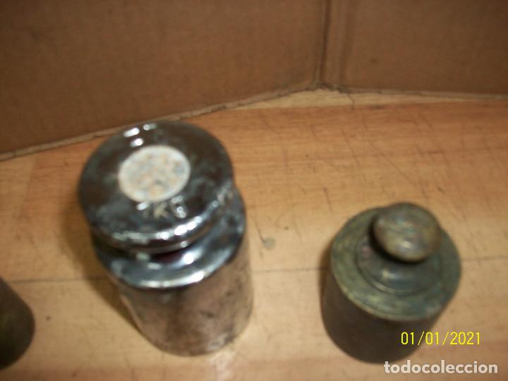 Antig&uuml;edades: LOTE DE 9 PESAS - Foto 4