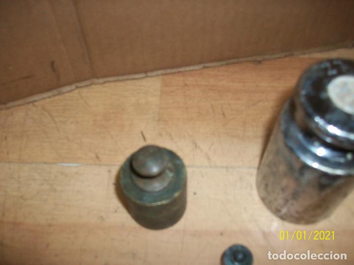 Antig&uuml;edades: LOTE DE 9 PESAS - Foto 5