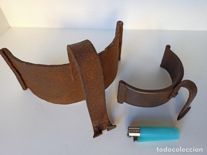 Antig&uuml;edades: Arrimaderas de forja para pucheros - Foto 2