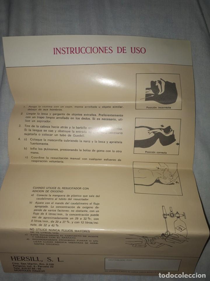 Antig&uuml;edades: Resucitador manual Revimask - Foto 4