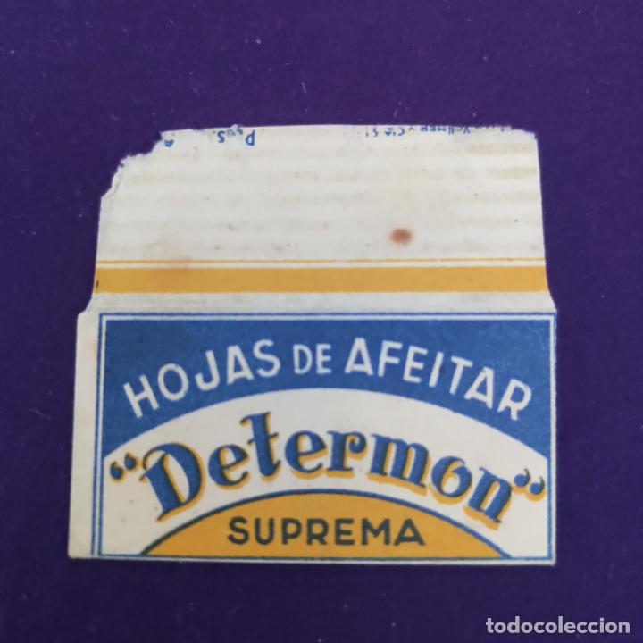 Antig&uuml;edades: FUNDA DE HOJA DE AFEITAR ANTIGUA. DETERMON SUPREMA. - Foto 1