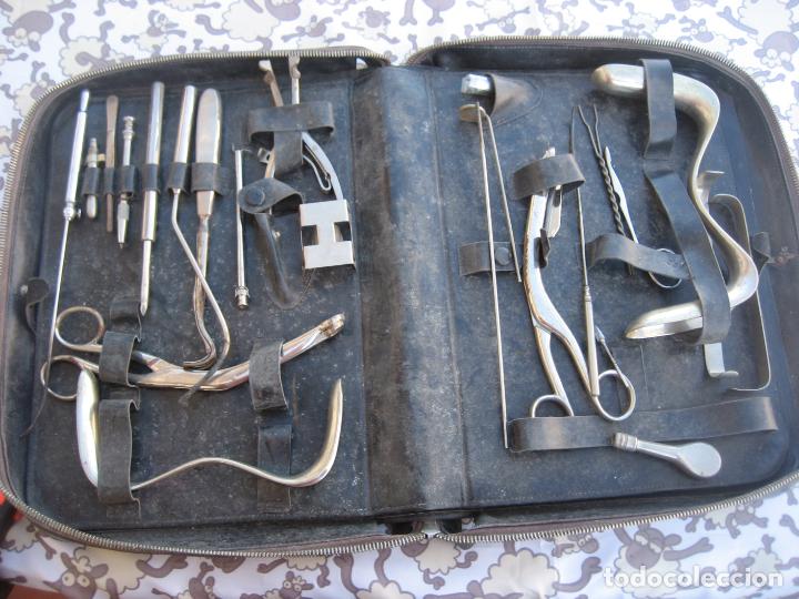 Antig&uuml;edades: Maletin Medico con instrumentaci&oacute;n. - Foto 5