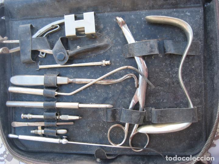 Antig&uuml;edades: Maletin Medico con instrumentaci&oacute;n. - Foto 6