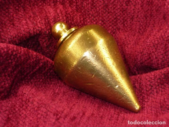 Antig&uuml;edades: Plomada para Construcci&oacute;n. Sin nuez. Plumb bob for Construction. Nutless. Bronce. - Foto 1