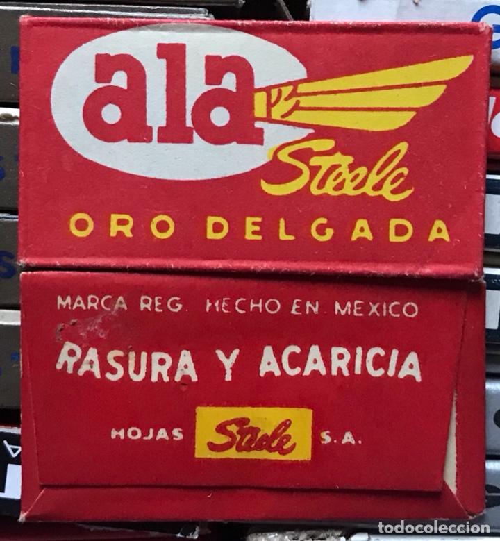 Antig&uuml;edades: CUCHILLA DE AFEITAR ALA STEELY ORO DELGADO HOJA - Foto 1