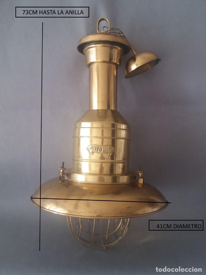Antig&uuml;edades: LAMPARA NAUTICA DE TECHO - Foto 2