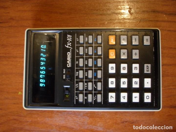 Antig&uuml;edades: CALCULADORA CASIO FX-101 FX101 FUNCIONANDO - Foto 1