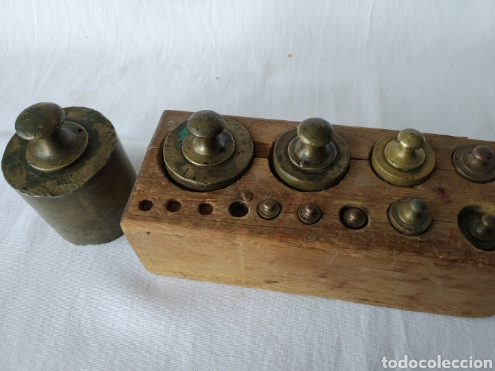 Antig&uuml;edades: ANTIGUO JUEGO DE PESAS - Foto 7
